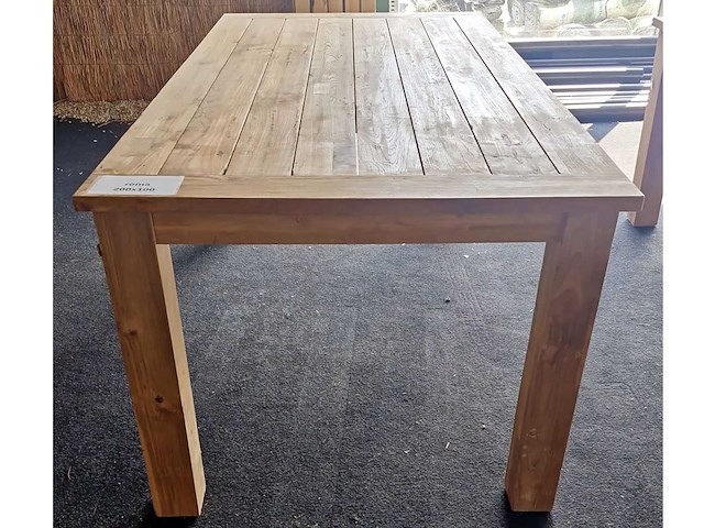 Bardani roma - teakhout tuintafel - 200x100x77 cm - afbeelding 2 van  2
