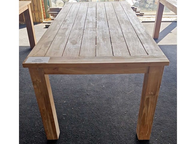 Bardani roma - teakhout tuintafel - 240x100x77 cm - afbeelding 3 van  4