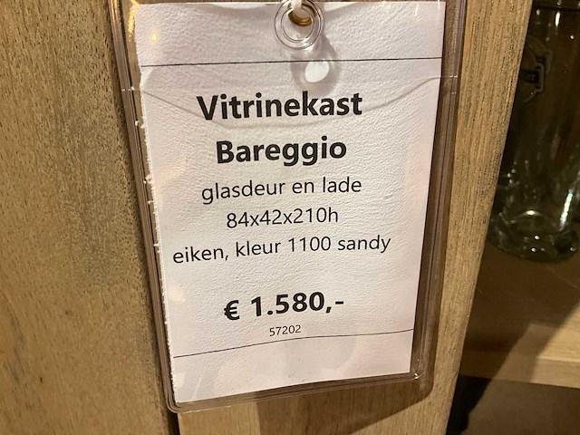 Bareggio eiken vitrinekast - afbeelding 8 van  8