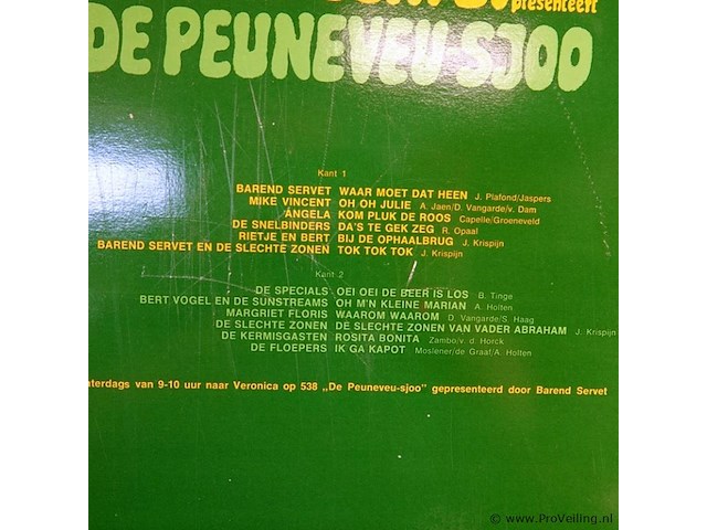 Barend servet presenteert: de peuneveu-sjoo uit 1973. - afbeelding 3 van  5