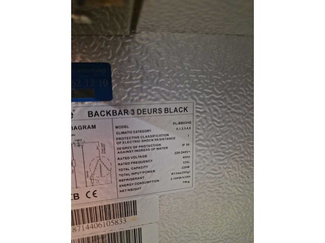 Barkoeling - promoline - 3 glasdeuren - pl-8803hd - afbeelding 3 van  3