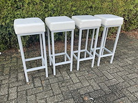 Barkruk - wit (4x) - afbeelding 1 van  8