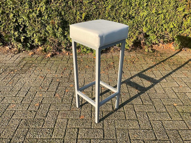 Barkruk - wit/zwart (10x) - afbeelding 2 van  8