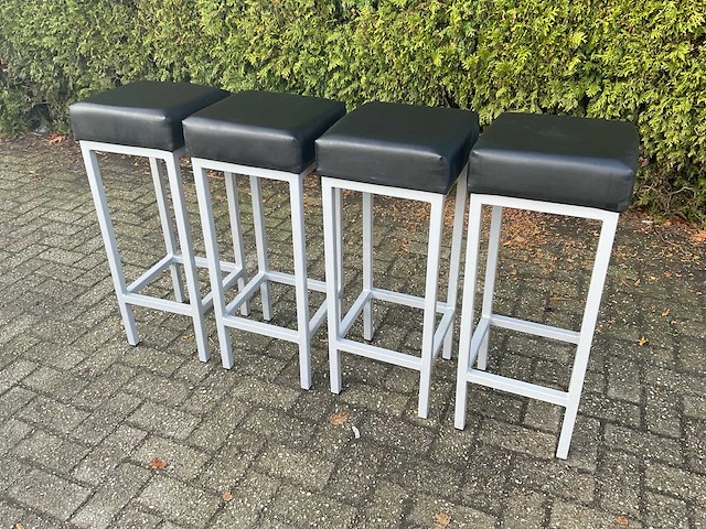 Barkruk - zwart (4x) - afbeelding 1 van  7