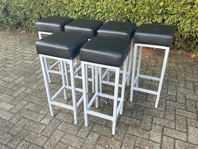 Barkruk - zwart (6x) - afbeelding 1 van  11