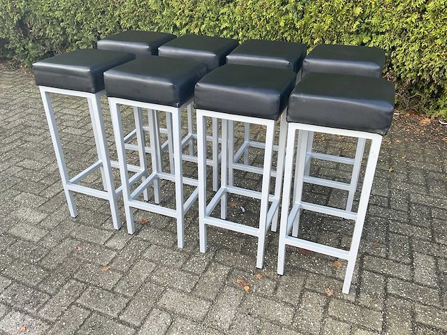 Barkruk - zwart (8x) - afbeelding 1 van  12