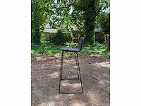 Barkruk grijs - zithoogte 80 cm (4x) - afbeelding 3 van  4