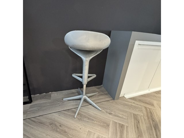 Barkruk kartell, spoon, grijs - afbeelding 4 van  4