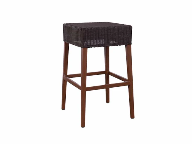 Barkruk loom espresso ongebruikt (20x) - afbeelding 2 van  2