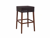 Barkruk loom espresso ongebruikt (50x) - afbeelding 2 van  2