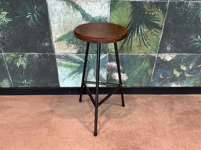 Barkruk met metalen onderstel (8x) - afbeelding 1 van  3