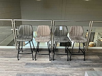 Barkruk met rugleuning (4x) - afbeelding 2 van  3