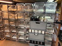 Barkruk met zwarte en witte zitting (99x) - afbeelding 5 van  7