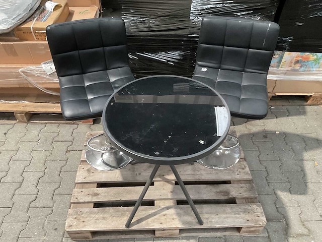 Barkruk + tafel - afbeelding 1 van  2