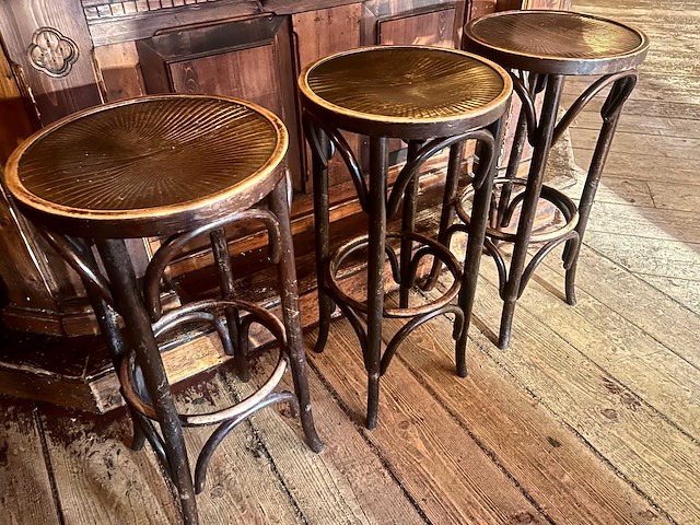 Barkruk thonet-stijl (6x) - afbeelding 1 van  3