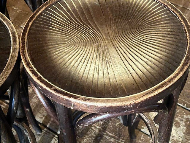 Barkruk thonet-stijl (6x) - afbeelding 3 van  3