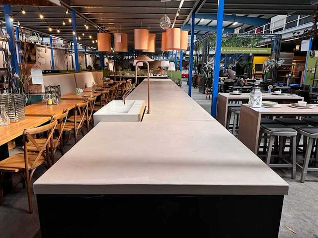 Barmeubel betonlook 10 meter - afbeelding 5 van  5