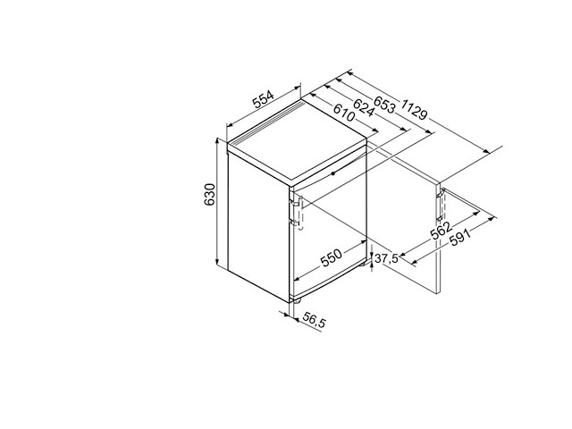 Barmodel koelkast, liebherr, tx1021, wit - afbeelding 3 van  3