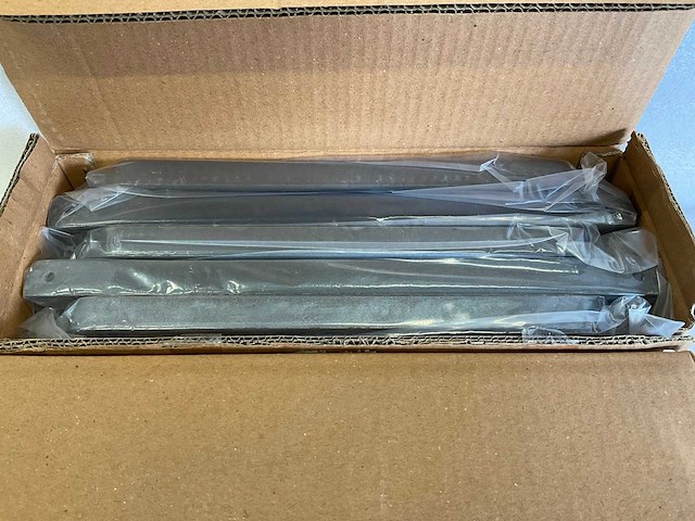 Barn door pull handle - 30 cm - platstaal (35x) - afbeelding 3 van  5