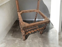 Barok antieke vintage houten stoelen frame (3x) - afbeelding 2 van  5