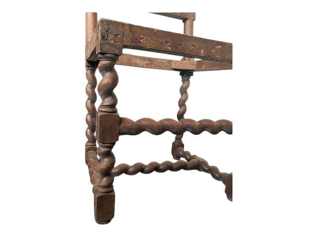 Barok antieke vintage houten stoelen frame (3x) - afbeelding 3 van  5