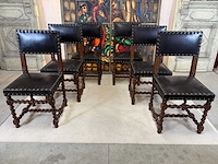 Barok kasteel fauteuils (6x) - afbeelding 2 van  3