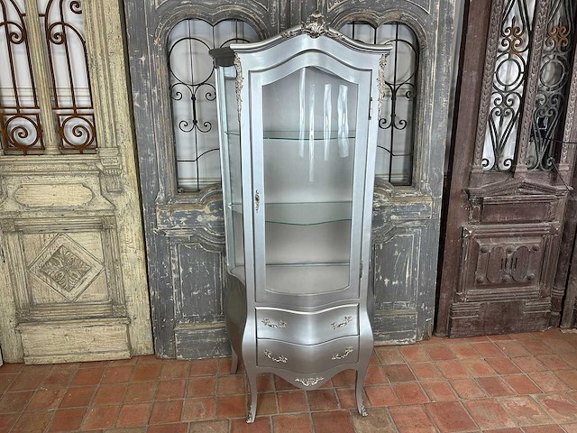 Barok vitrinekast 80 cm breed - afbeelding 3 van  3