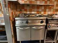 Baron dubbele rvs gas friteuse