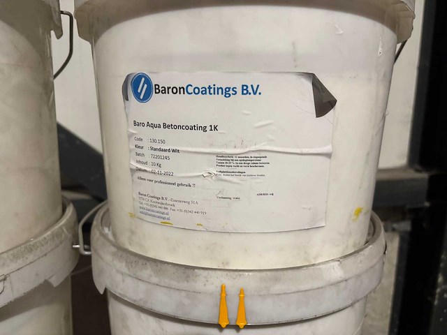 Baroncoatings - betoncoating (wegenverf) wit (14x) - afbeelding 2 van  4