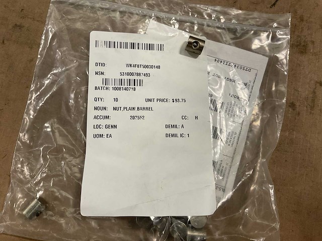 Barral plain nut (10x) - afbeelding 1 van  4