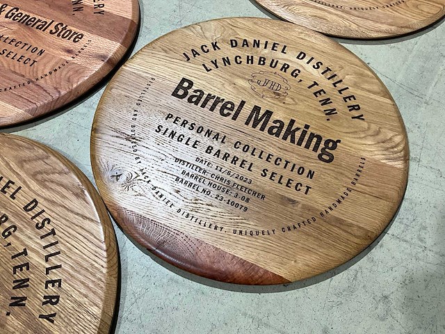 Barrel head x 7 en decanter set - afbeelding 4 van  7