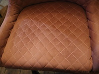 Barstoelen - kleur oud roze gestoffeerd - 2 stuks - afbeelding 3 van  7