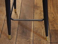 Barstoelen - kleur oud roze gestoffeerd - 2 stuks - afbeelding 5 van  7