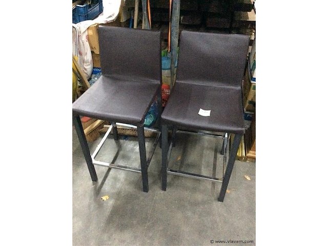 Barstoelen metaal 2stuks - afbeelding 1 van  2