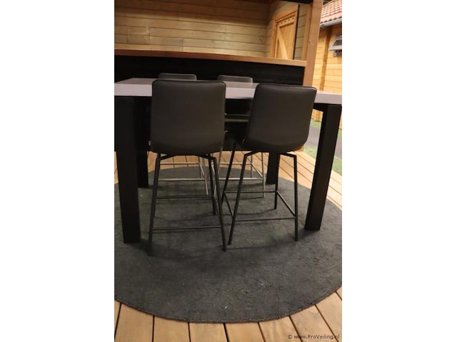 Bartafel (130x90x92cm) incl. 4 barstoelen - afbeelding 3 van  8