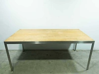 Bartafel hout en rvs - afbeelding 5 van  7