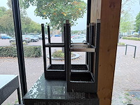 Bartafel met 3 krukken (2x) - afbeelding 4 van  5