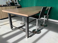 Bartafel met 3x barkruk - afbeelding 1 van  2