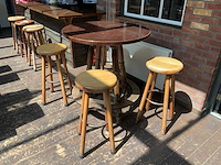 Bartafel met 4 barkrukken - afbeelding 4 van  9