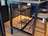Bartafel met 4 krukken - afbeelding 2 van  5