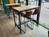 Bartafel met 4 stoelen (2x) - afbeelding 1 van  5