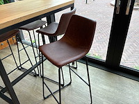 Bartafel met 4 stoelen (2x) - afbeelding 5 van  5