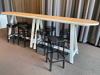 Bartafel met krukken (2x) - afbeelding 3 van  10