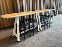 Bartafel met krukken (2x) - afbeelding 5 van  10