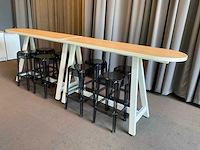 Bartafel met krukken (2x) - afbeelding 6 van  10