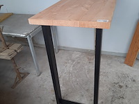 Bartafel met metalen tafelpoten, 130 x 60 x 110 cm hoog - afbeelding 1 van  3