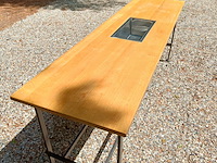 Bartafel met rvs ijsbak in het midden - afbeelding 1 van  8