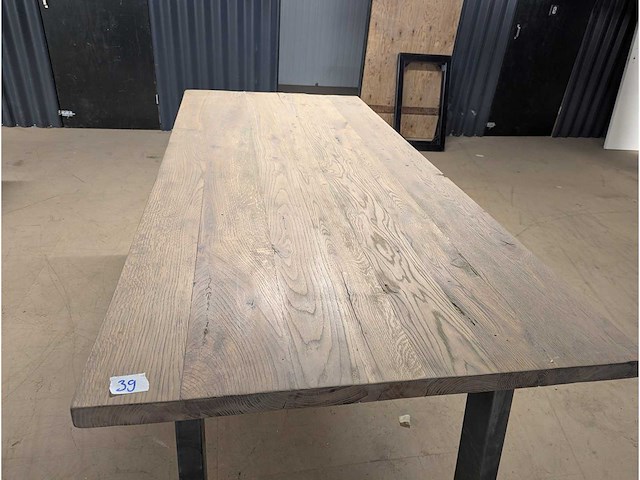 Bartafel oud eiken 220x100cm - afbeelding 2 van  2