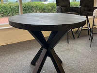Bartafel rond mango 100cm, zwart - afbeelding 2 van  5