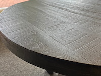 Bartafel rond mango 100cm, zwart - afbeelding 3 van  5